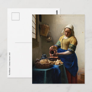Johannes Vermeer - The Milkmaid Postcard