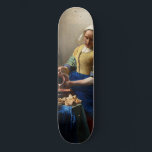 Johannes Vermeer - The Milkmaid Skateboard<br><div class="desc">The Milkmaid - Johannes Vermeer,  1660</div>
