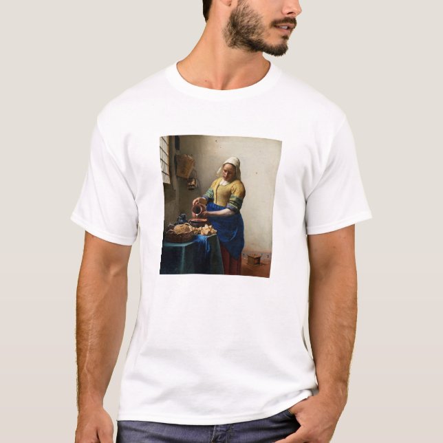 Johannes Vermeer - The Milkmaid T-Shirt (Front)