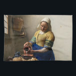 Johannes Vermeer - The Milkmaid Tea Towel<br><div class="desc">The Milkmaid - Johannes Vermeer, 1660</div>