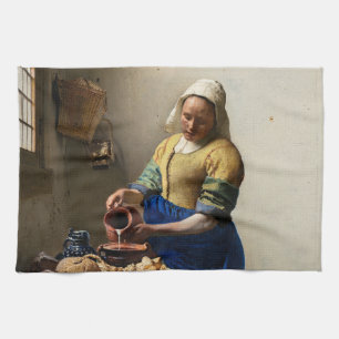 Johannes Vermeer - The Milkmaid Tea Towel