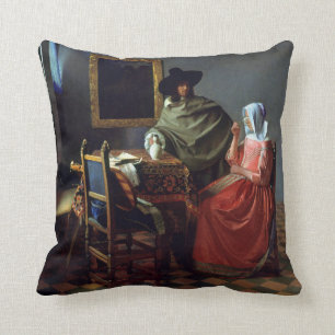 Johannes Vermeer The Wine Glass Cushion
