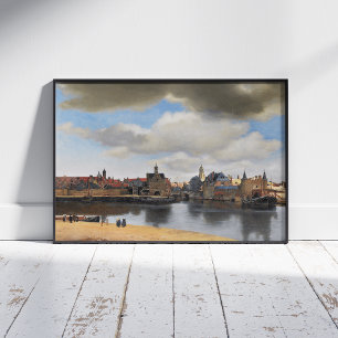 Johannes Vermeer, van Deft, View of Delft Poster