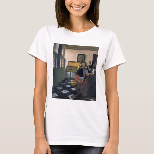 Johannes Vermeer, van Delft, The Music Lesson T-Shirt (Front)