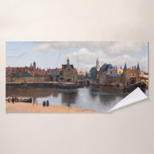 Johannes Vermeer - View of Delft Bath Towel Set