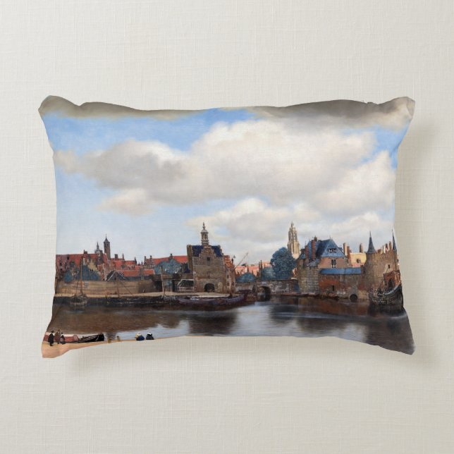 Johannes Vermeer - View of Delft Decorative Cushion (Front)