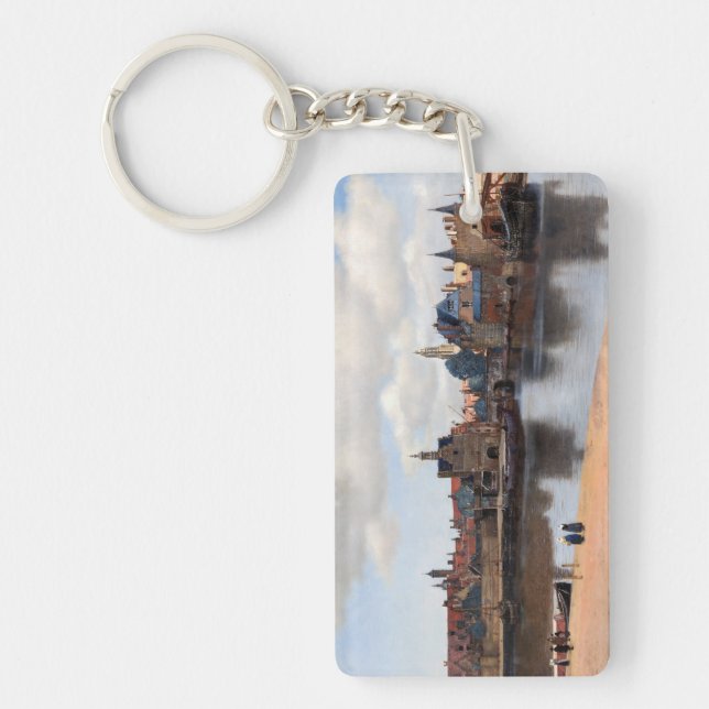 Johannes Vermeer - View of Delft Key Ring (Front)