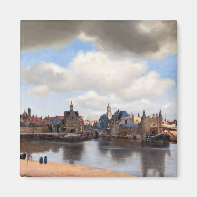 Johannes Vermeer - View of Delft Magnet (Front)