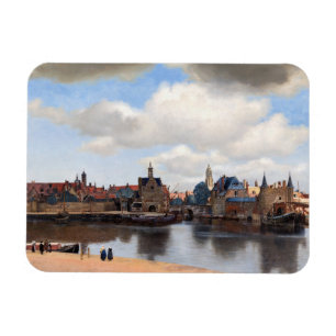 Johannes Vermeer - View of Delft Magnet