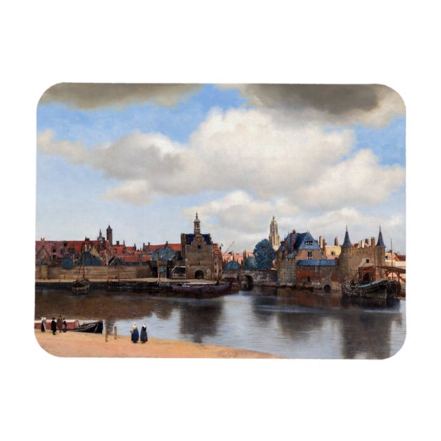 Johannes Vermeer - View of Delft Magnet (Horizontal)