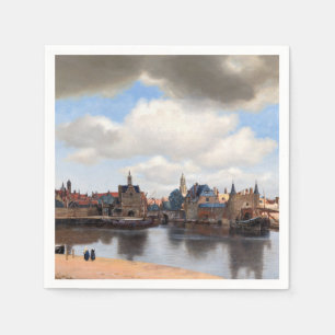 Johannes Vermeer - View of Delft Napkin