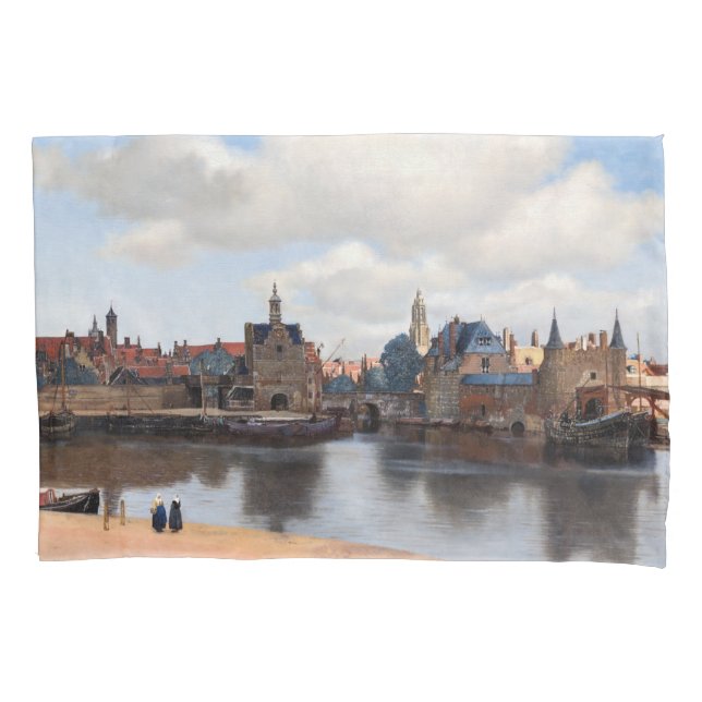 Johannes Vermeer - View of Delft Pillowcase (Front)