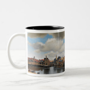 Johannes Vermeer View of Delft Two-Tone Coffee Mug