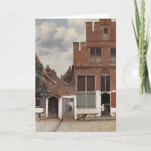 Johannes Vermeer, View Of Houses In Delft Card (Front)