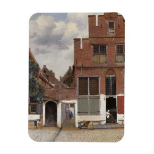Johannes Vermeer, View Of Houses In Delft Magnet