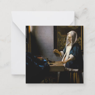 Johannes Vermeer - Woman Holding a Balance Card
