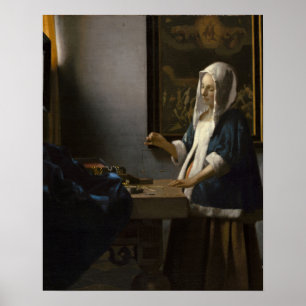 Johannes Vermeer, Woman Holding a Balance Poster