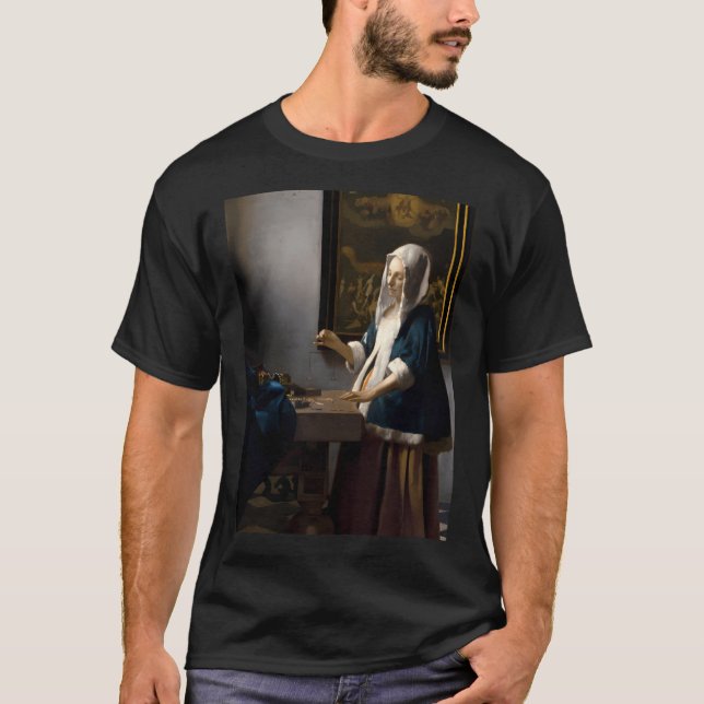 Johannes Vermeer Woman Holding A T-Shirt (Front)