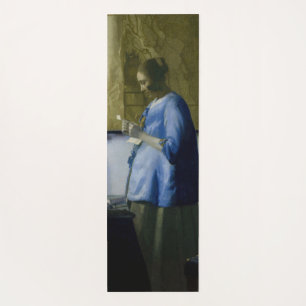 Johannes Vermeer - Woman in Blue Reading a Letter Yoga Mat