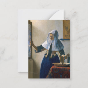 Johannes Vermeer - Woman with a Water Pitcher Card