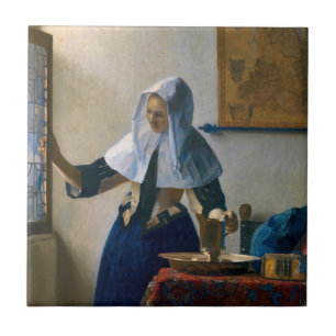 Johannes Vermeer - Woman with a Water Pitcher Tile