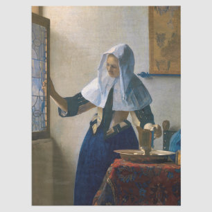 Johannes Vermeer - Woman with a Water Pitcher Tissue Paper