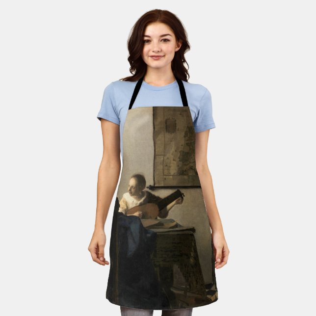 Johannes Vermeer - Young Woman with a Lute Apron (Worn)
