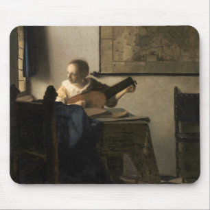 Johannes Vermeer - Young Woman with a Lute Mouse Mat