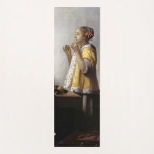 Johannes Vermeer - Young Woman with Pearl Necklace Yoga Mat