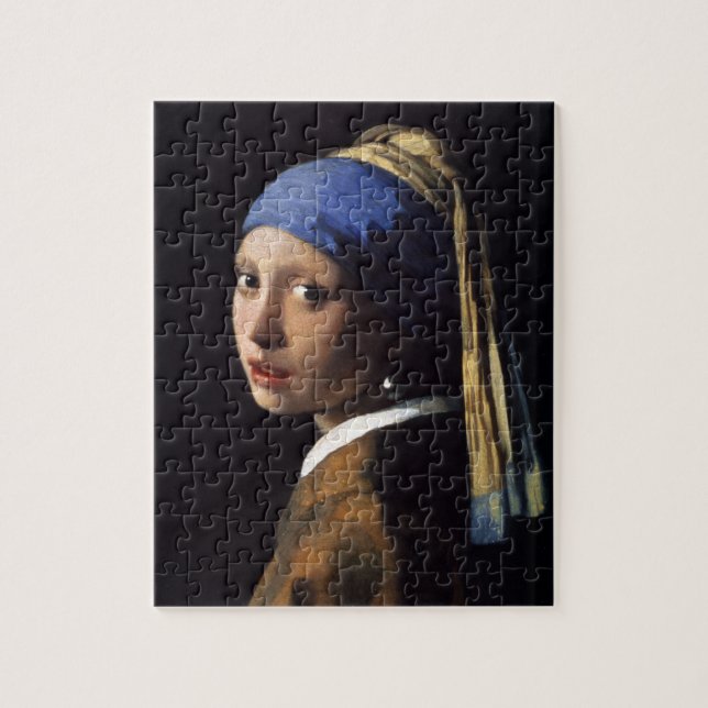Johannes Vermeer's Girl with a Pearl Earring Jigsaw Puzzle (Vertical)