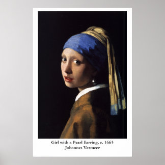 Johannes Vermeer's Girl with a Pearl Earring Poster