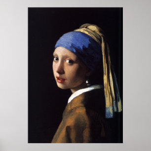 Johannes Vermeer's Girl with a Pearl Earring Poster