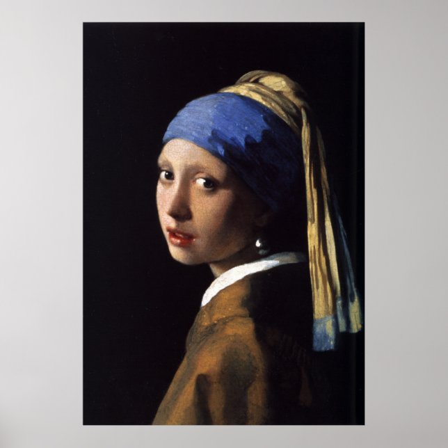 Johannes Vermeer's Girl with a Pearl Earring Poster (Front)