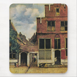Johannes Vermeer's Street in Delft (circa 1660) Mouse Mat