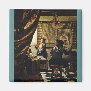 Johannes Vermeer's The Art of Painting circa 1668 Magnet