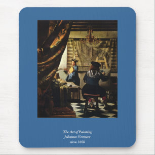 Johannes Vermeer's The Art of Painting circa 1668 Mouse Mat