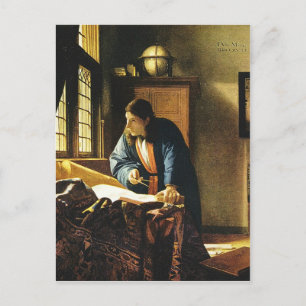 Johannes Vermeer's The Geographer (circa 1669) Postcard