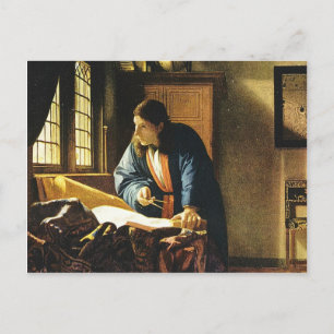 Johannes Vermeer's The Geographer (circa 1669) Postcard
