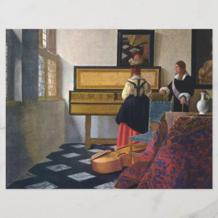 Johannes Vermeer's The Music Lesson (circa1663) Flyer