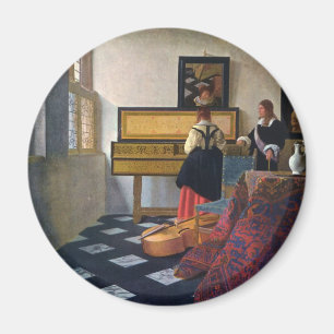 Johannes Vermeer's The Music Lesson (circa1663) Magnet