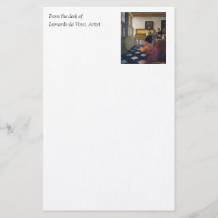 Johannes Vermeer's The Music Lesson (circa1663) Stationery