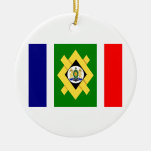 Johannesburg Flag Ceramic Tree Decoration