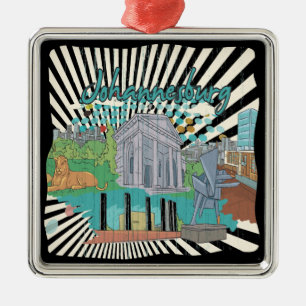 Johannesburg Metal Tree Decoration