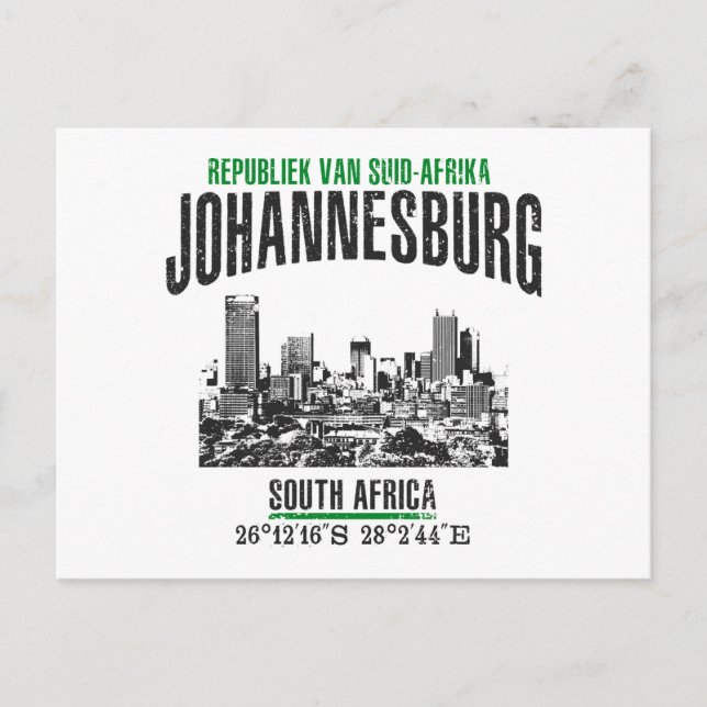 Johannesburg Postcard (Front)