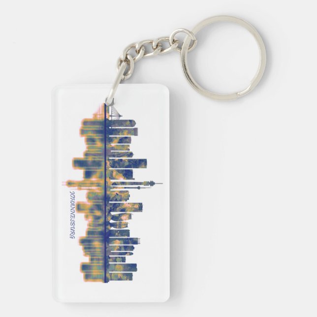 Johannesburg Skyline Key Ring (Back)