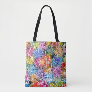 Johannesburg South Africa City Map Tote Bag