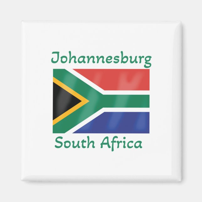 Johannesburg South Africa Flag  Magnet (Front)