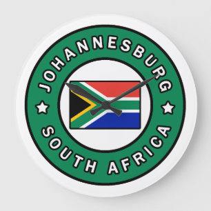 Johannesburg South Africa Large Clock