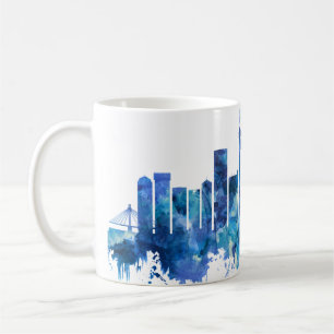 Johannesburg South Africa Skyline Blue Coffee Mug