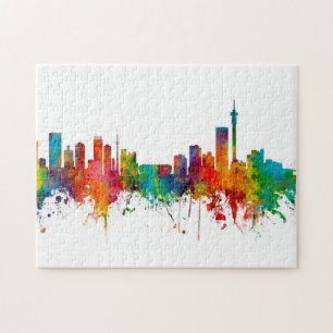Johannesburg South Africa Skyline Jigsaw Puzzle
